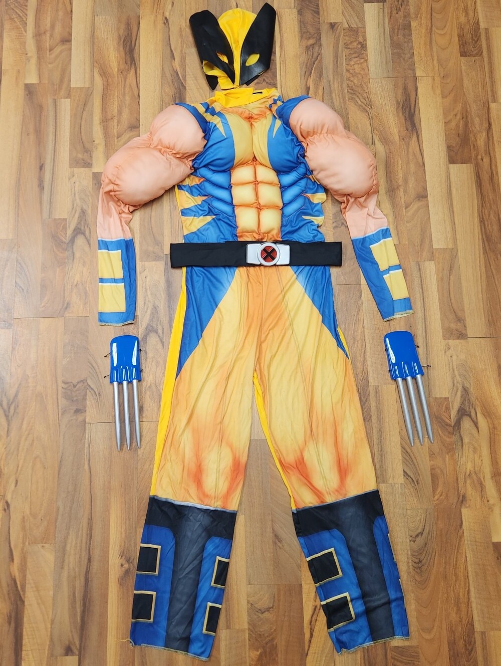 MENS Muscle Wolverine MARVEL COSTUME Size XL